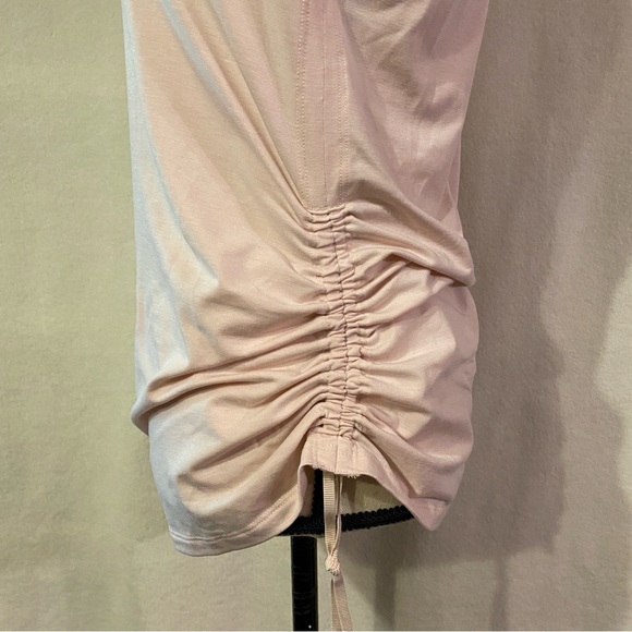 Athleta racerback Encore Tank top pale ballerina gown pink cinched sides - Picture 6 of 10